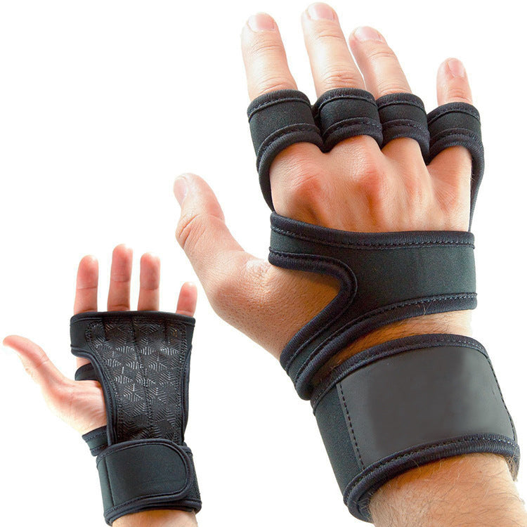 Wrap lifting gloves