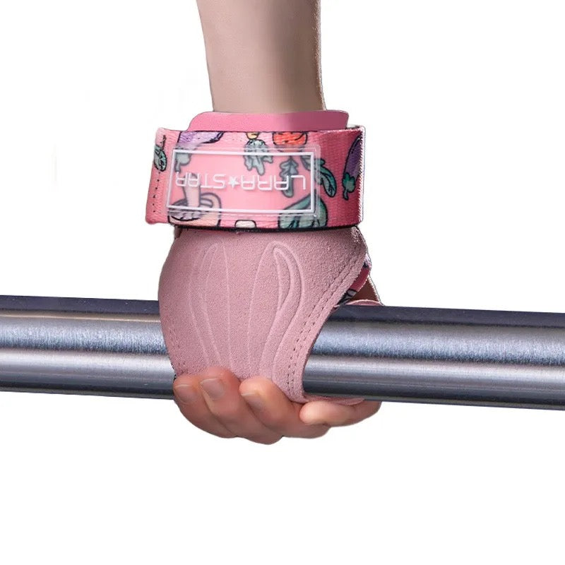 Pink Rabbit Leather Lifting Grippers